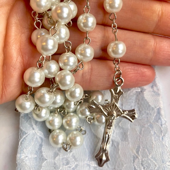 Accessories - Beautiful Rosary with lace pouch Accessories - Beautiful Rosary with lace pouch